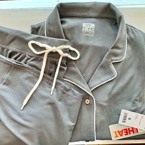 Pajama Set Long Sleeve & Pants - Grey - (Small)